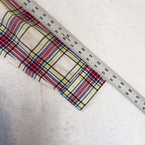 Talbots Button Shirt Woman's Small Long Sleeve Multi Color Plaid All Cotton - Picture 9 of 11